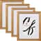 Craig Frames 4 Pack Stratton Aged Gold Picture Frame with Mat
